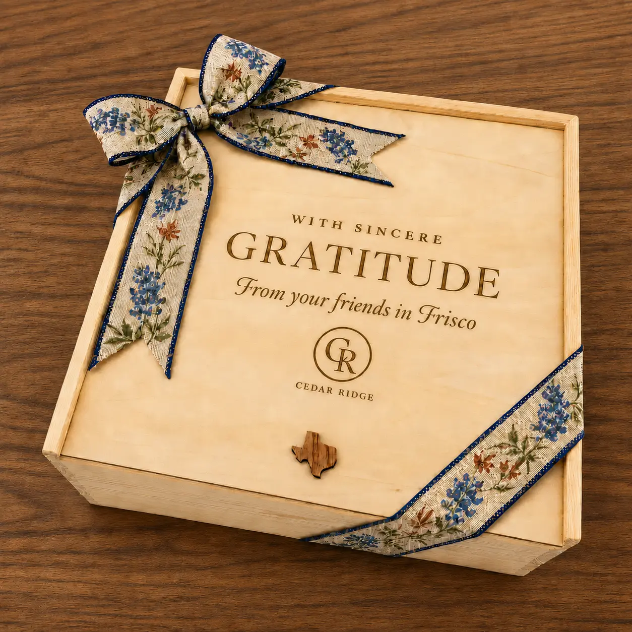 Frisco customized corporate gift presentation